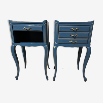 Pair of revamped bedside tables
