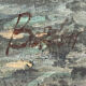 Large oil on canvas by Benett