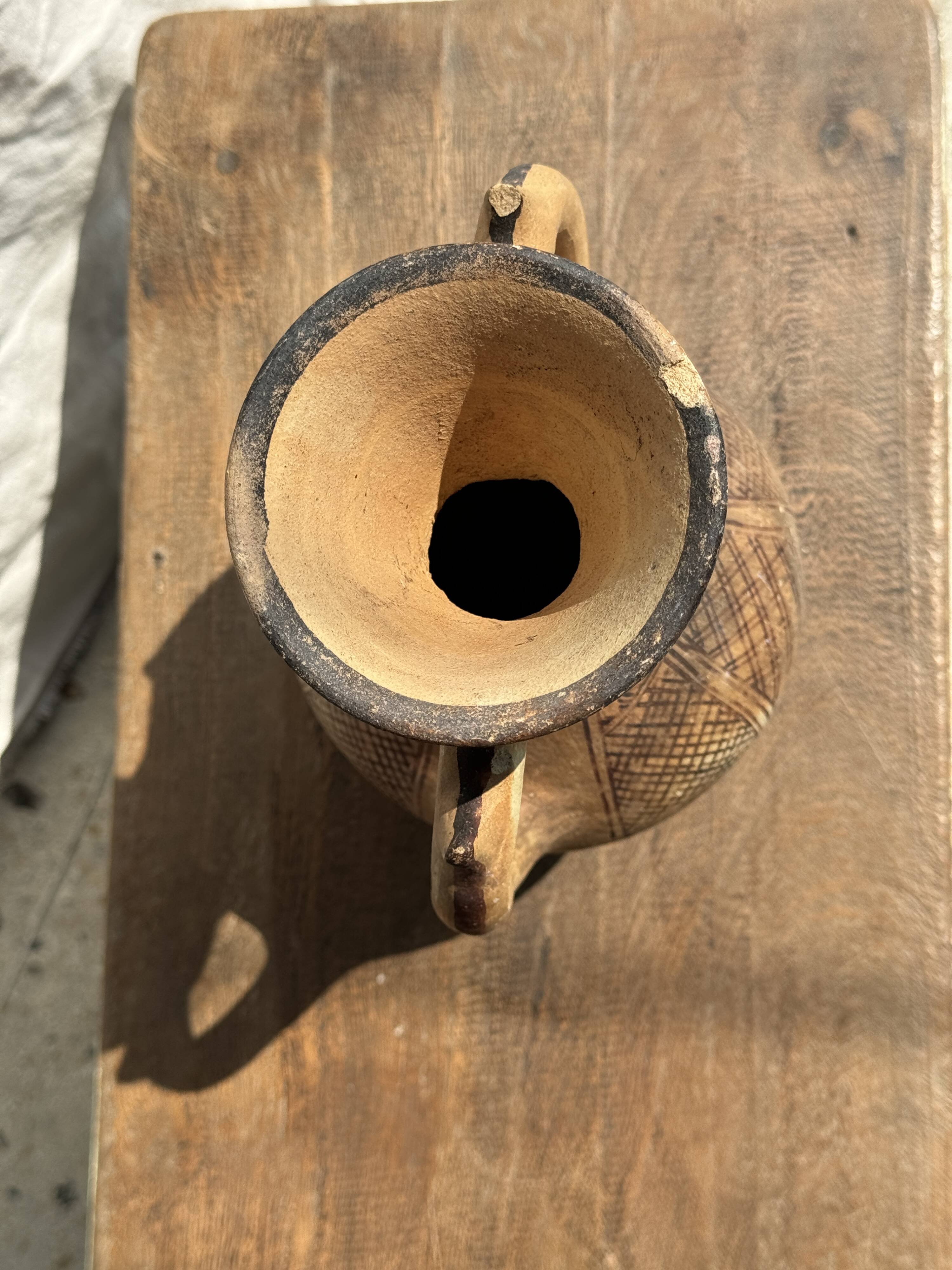 Decorative vase in the shape of an antique style amphora H27