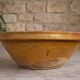 Old yellow glazed terracotta gresale