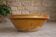 Old yellow glazed terracotta gresale