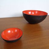 Red Krenit Bowls by Herbert Krenchel Torben Ørskov, Set of 2, 1960s