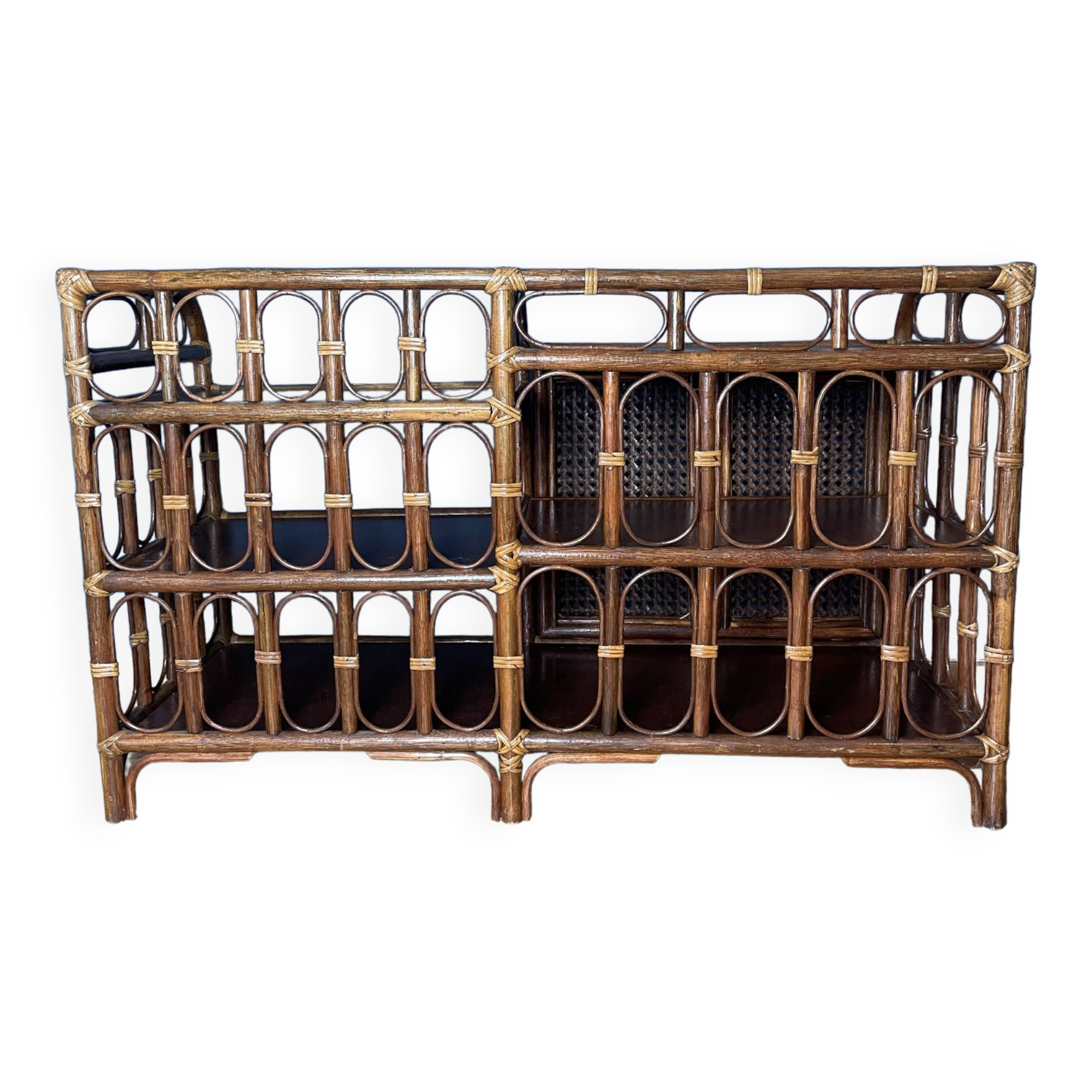 Vintage rattan sideboard/sideboard