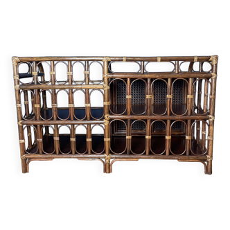 Buffet/Enfilade vintage en rotin