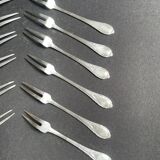 12 Forks with 2 tines – Silver plated
