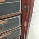 Louis Philippe period cabinet in mahogany veneer, 19th century.
