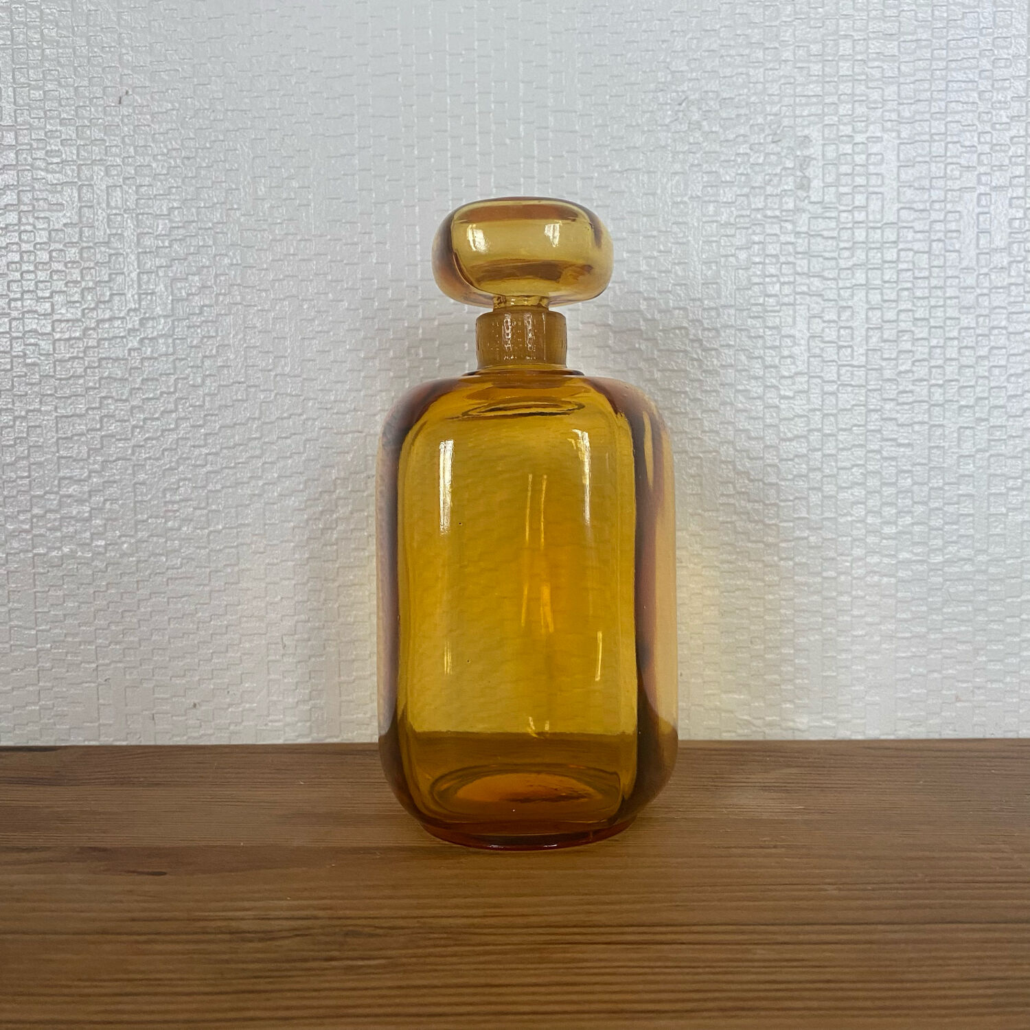 Amber glass apothecary jar