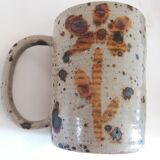 Set of four terracotta mugs