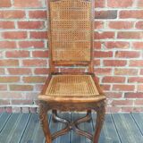 Louis XV style cane chair in beech