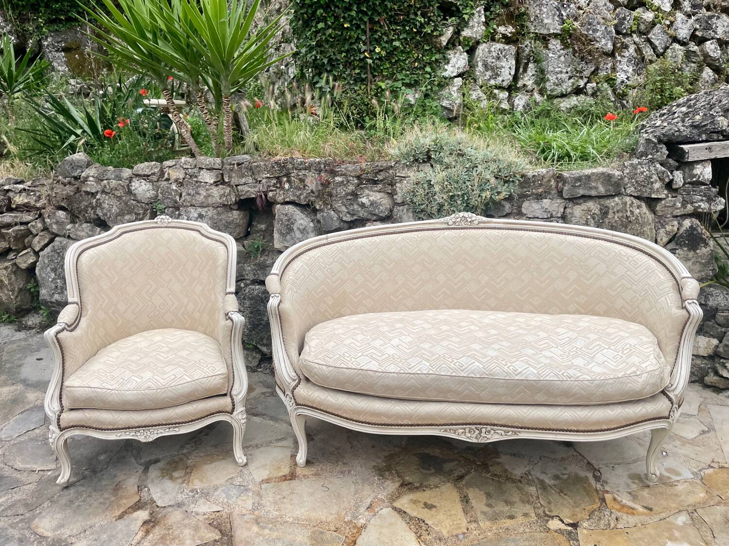 Louis XV style living room furniture from the 19th century