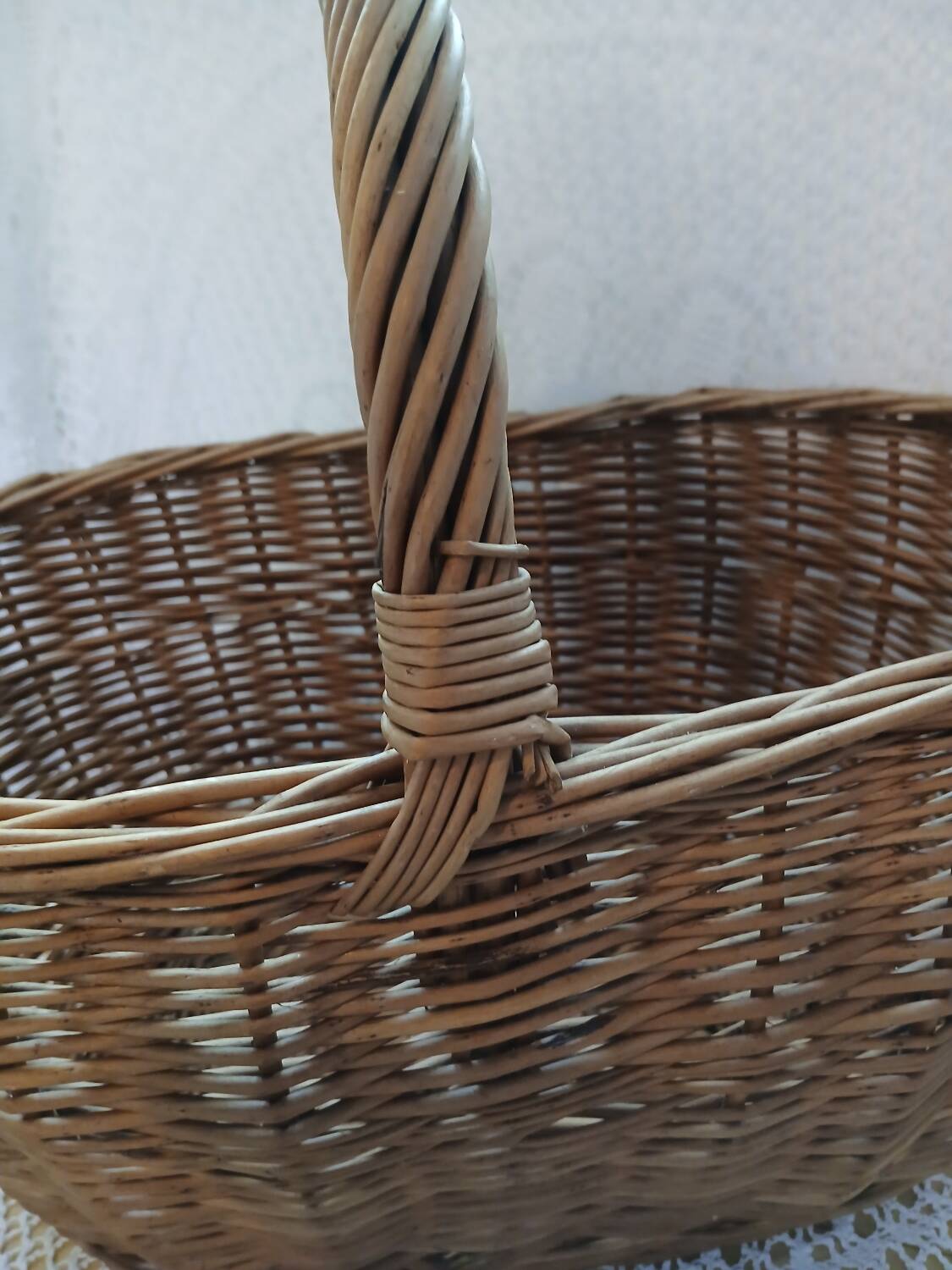 Antique rattan/wicker basket