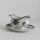 Ironware sauce boat with blue palmette decoration