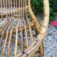 Set of 3 vintage rattan armchairs