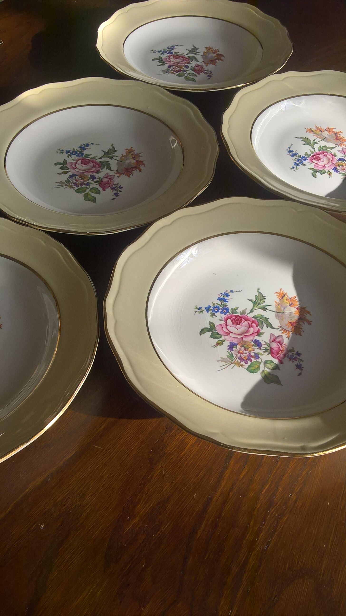 8 hollow plates L'Amandinoise