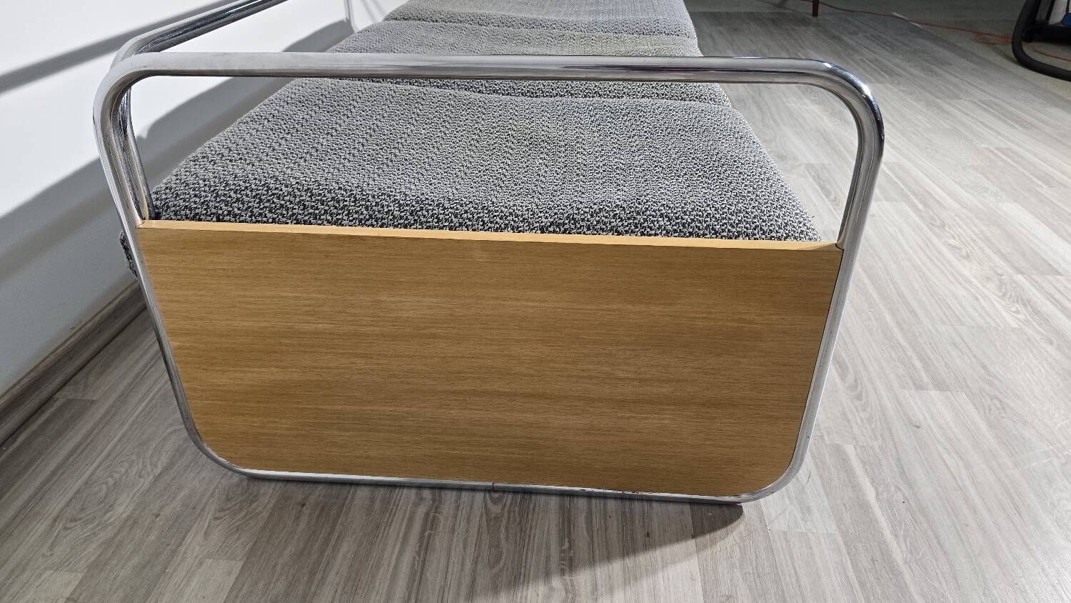 Bauhaus Chrome Sofa by Robert Slezak for Slezak Factories, 1930s