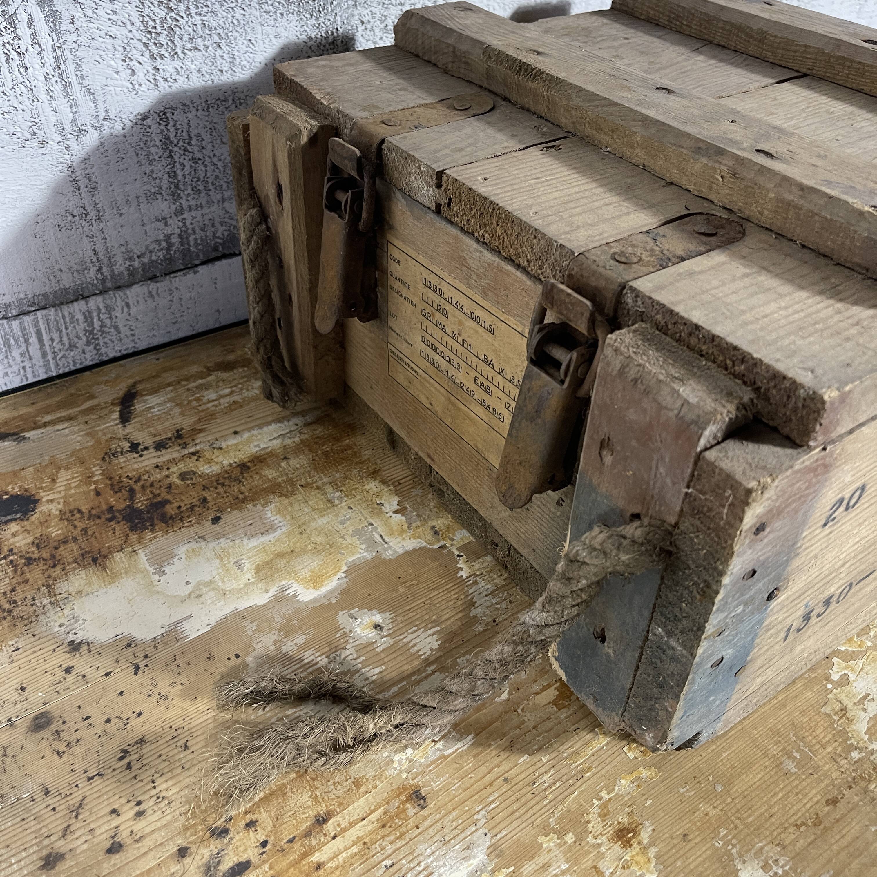 Wooden ammunition box