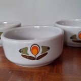 Set of 3 Saint Amand Earthenware Ramekins