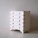 Commode blanche à 6 tiroirs