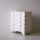 White 6-drawer chest of drawers