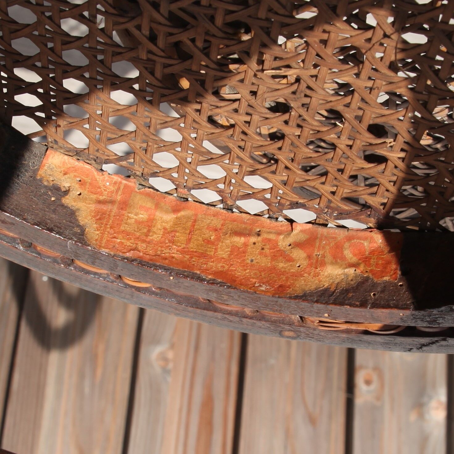 Paire de chaises bistrot en bois courbé