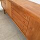 Large Danish vintage row in blond teak from the 60s