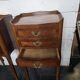 Paire de tables de chevet style Louis XV en marqueterie