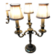 Pair of electrified three-branched candlesticks