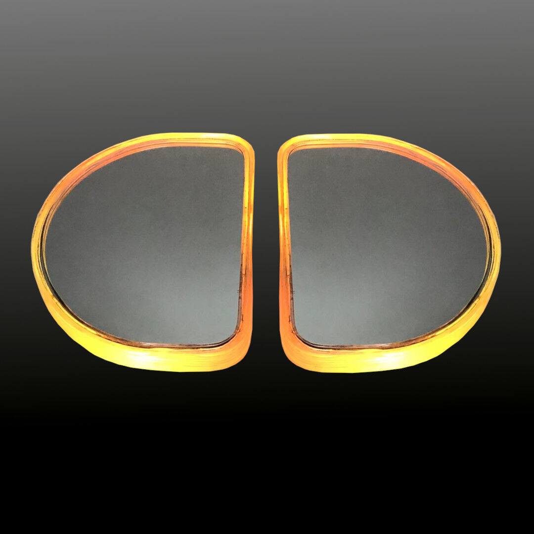 Paire de miroirs muraux lumineux, années 60/70