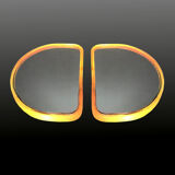 Pair of illuminated wall mirrors, 60s/70s
