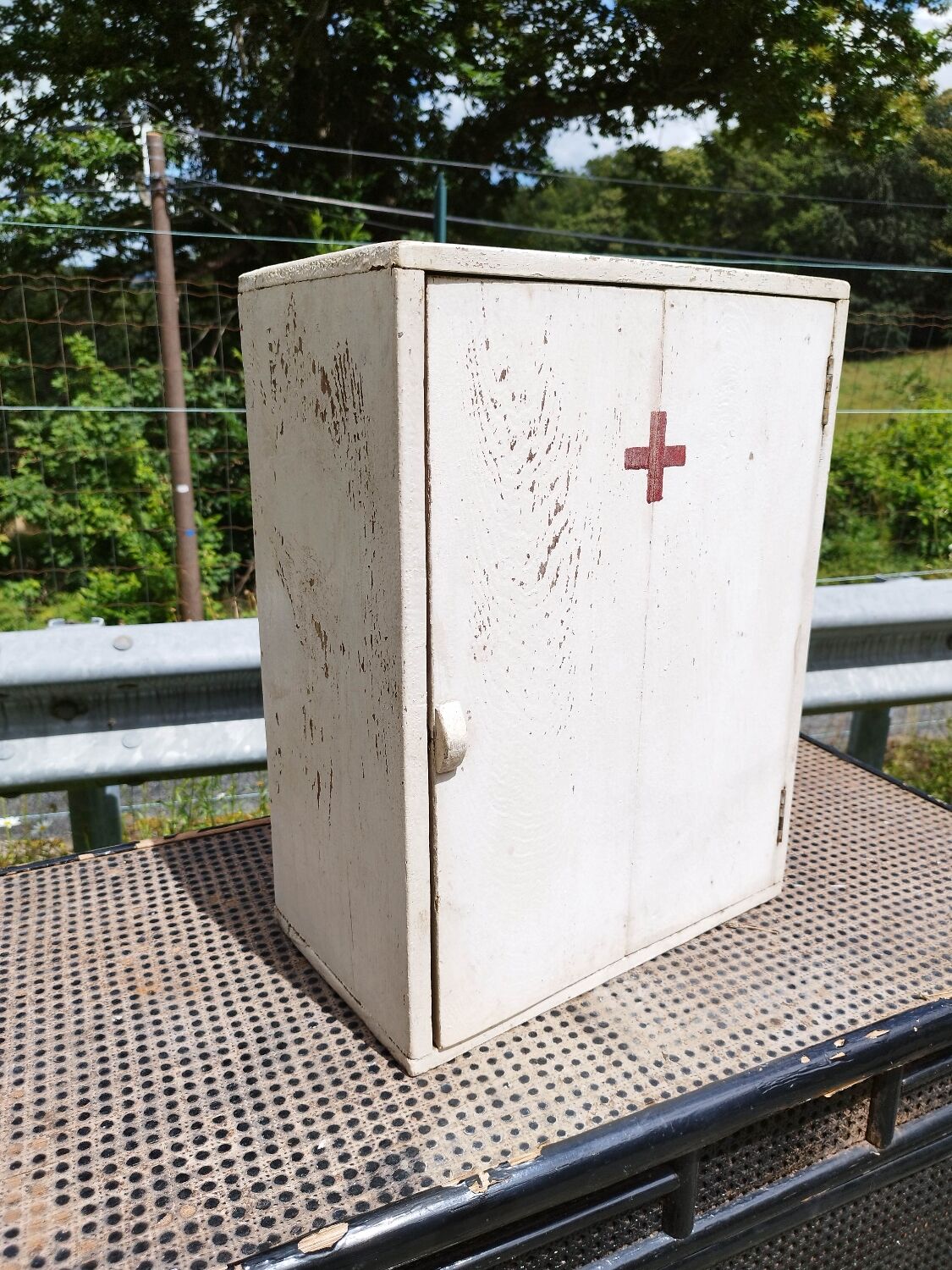 Old medicine cabinet wooden cabinet