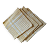 4 large vintage napkins