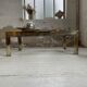 Brass chrome coffee table
