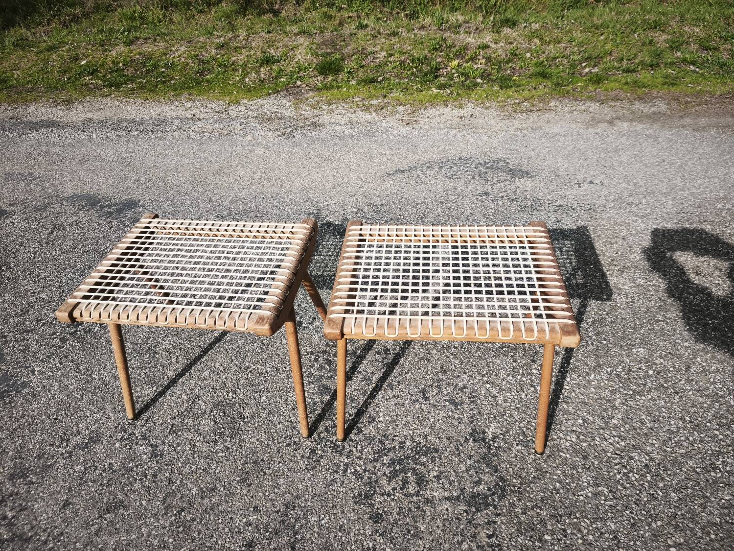 Pair of Georges Tigien stools