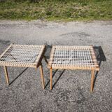 Pair of Georges Tigien stools