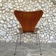 Teak 3107 butterfly chair Arne Jacobsen for Fritz Hansen, Teak 1965