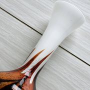 Vase en verre Opaline.
