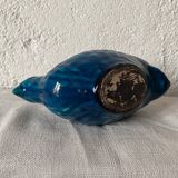 Vase pique flower ceramic design blue bird