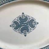 Oval ironstone dish, Henri II, Creil and Montereau, late 19th century