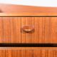 Mid-century teak dresser with dressing table, 1960s