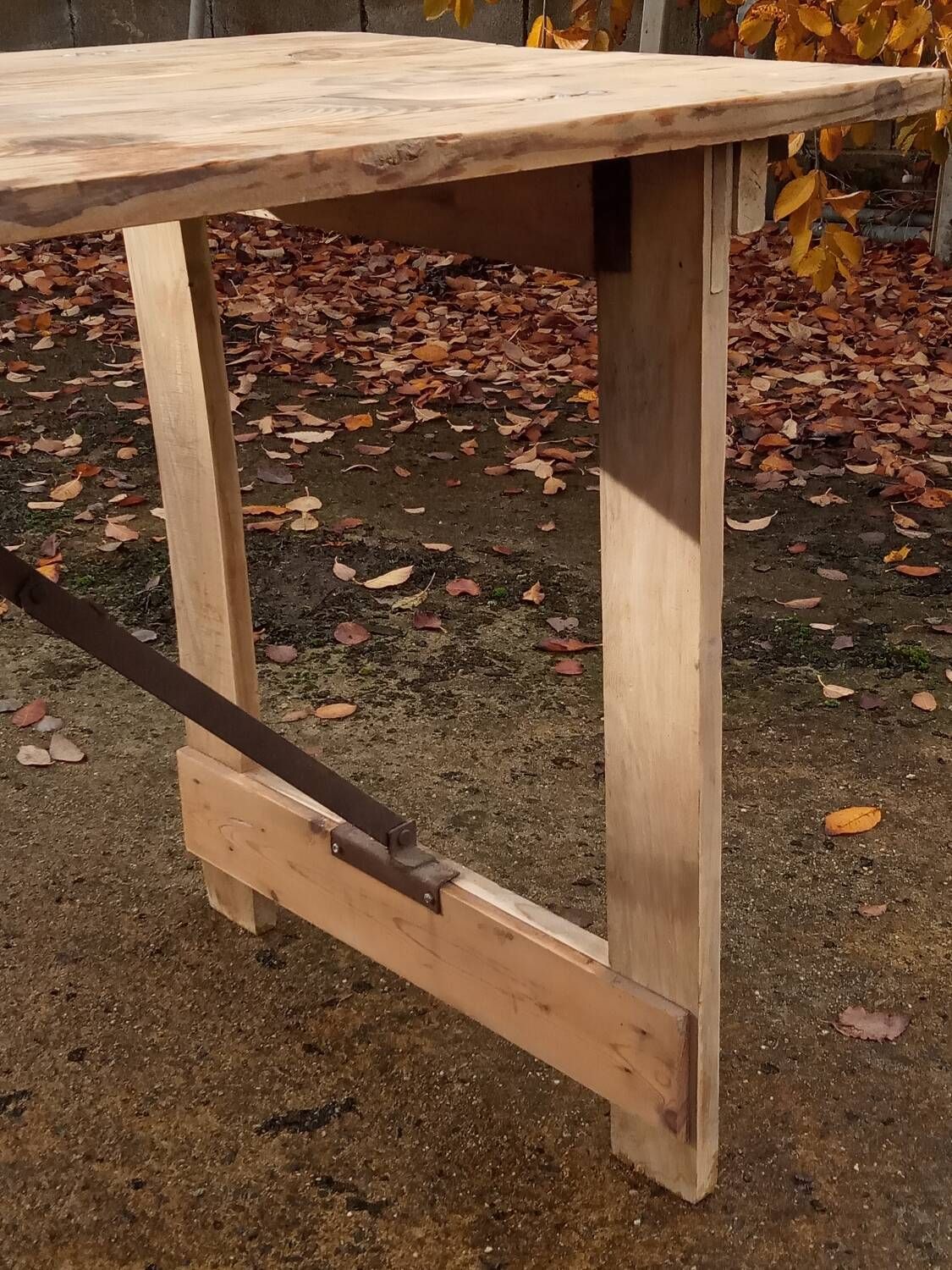 Table de ferme pliante