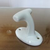 White porcelain hook Art Deco 30s 40s