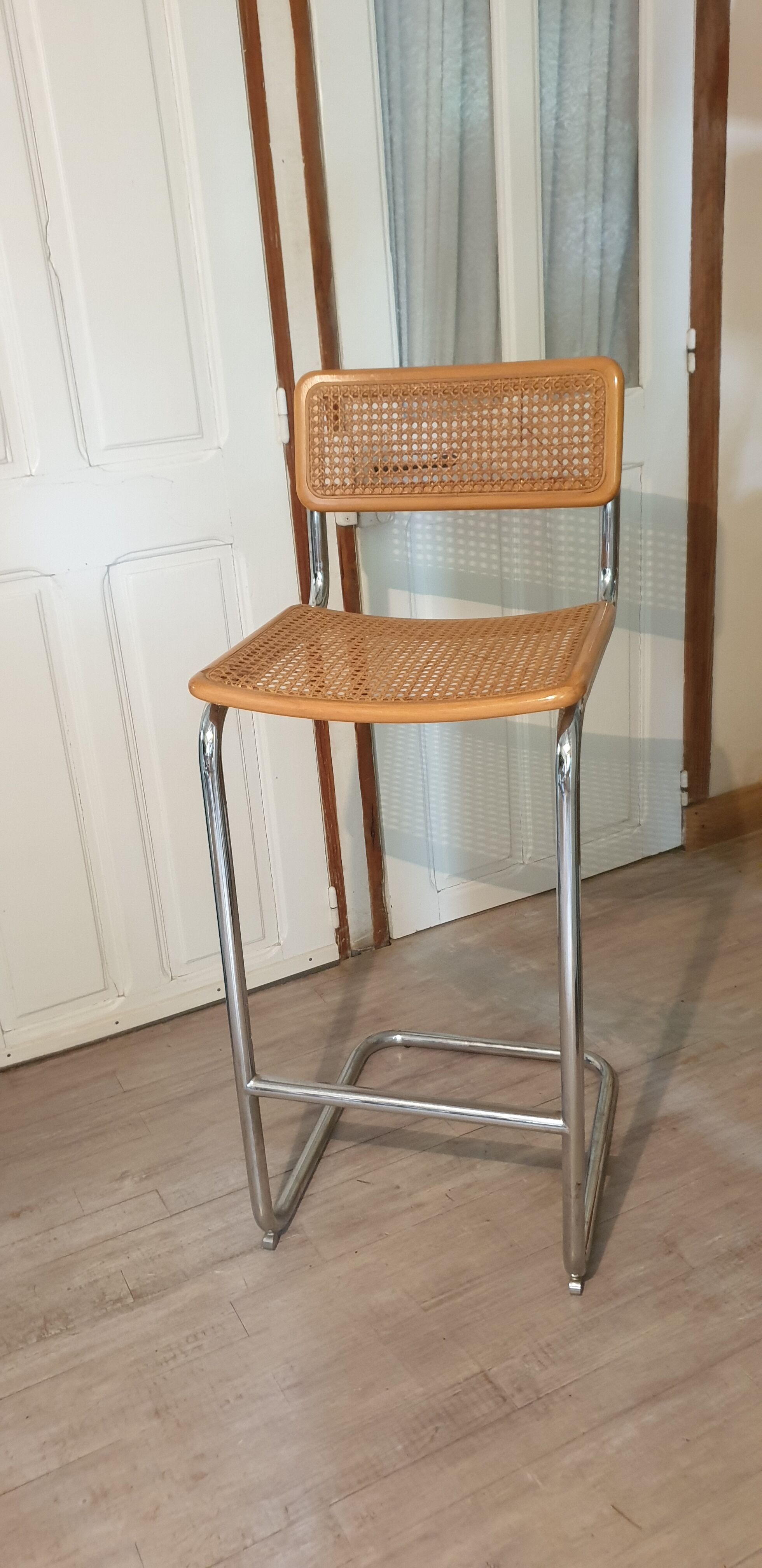 Chrome high chair and canning