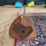 1950s three-light floor lamp with coloured shades