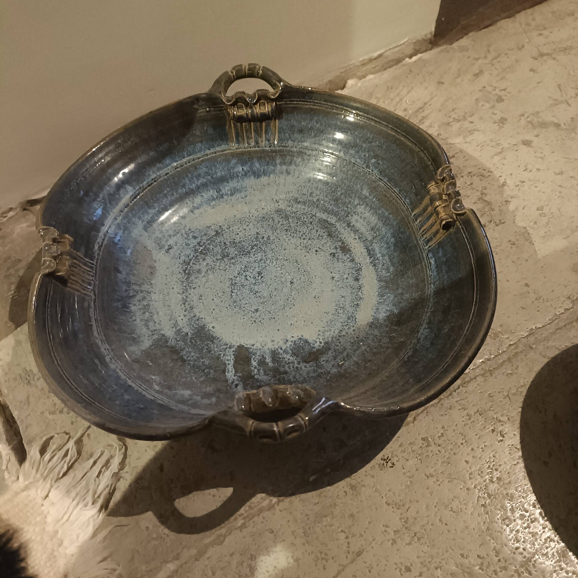 Superbe poterie en grès émaillé