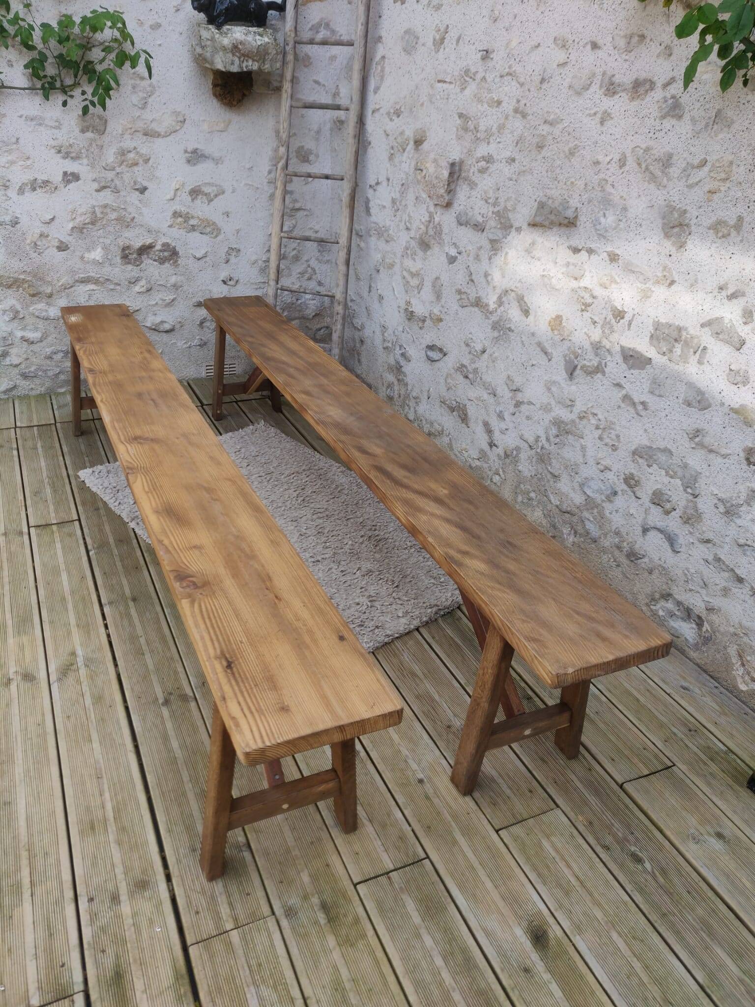 Pair of old benches