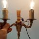 Vintage wall sconce in gilded brass, Empire style.
