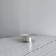 Old silver-plated metal presentation butter dish in Coquillor style