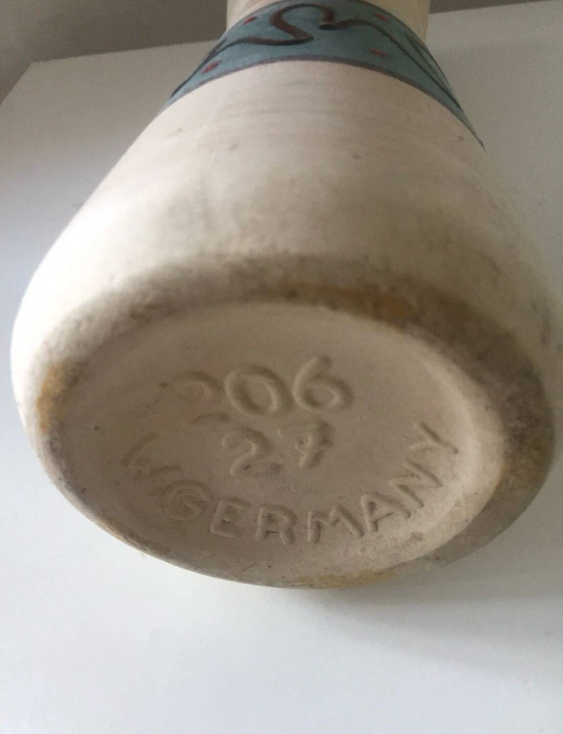 Vase West Germany décor modernist vintage 1950