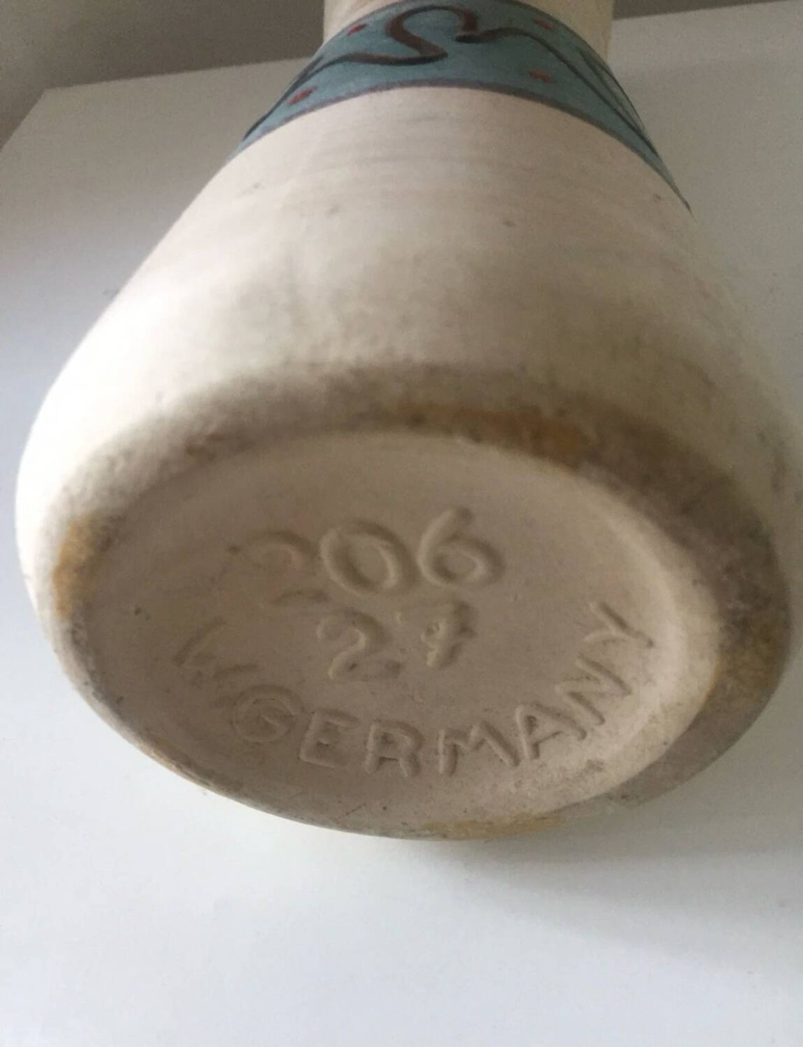 Vase West Germany décor modernist vintage 1950