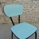 Pair of formica chairs with black tapered legs, 60s
